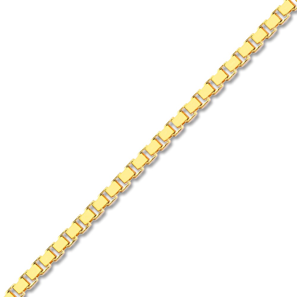 Box Chain 14K Yellow Gold 24\" Length er7Kn0cX