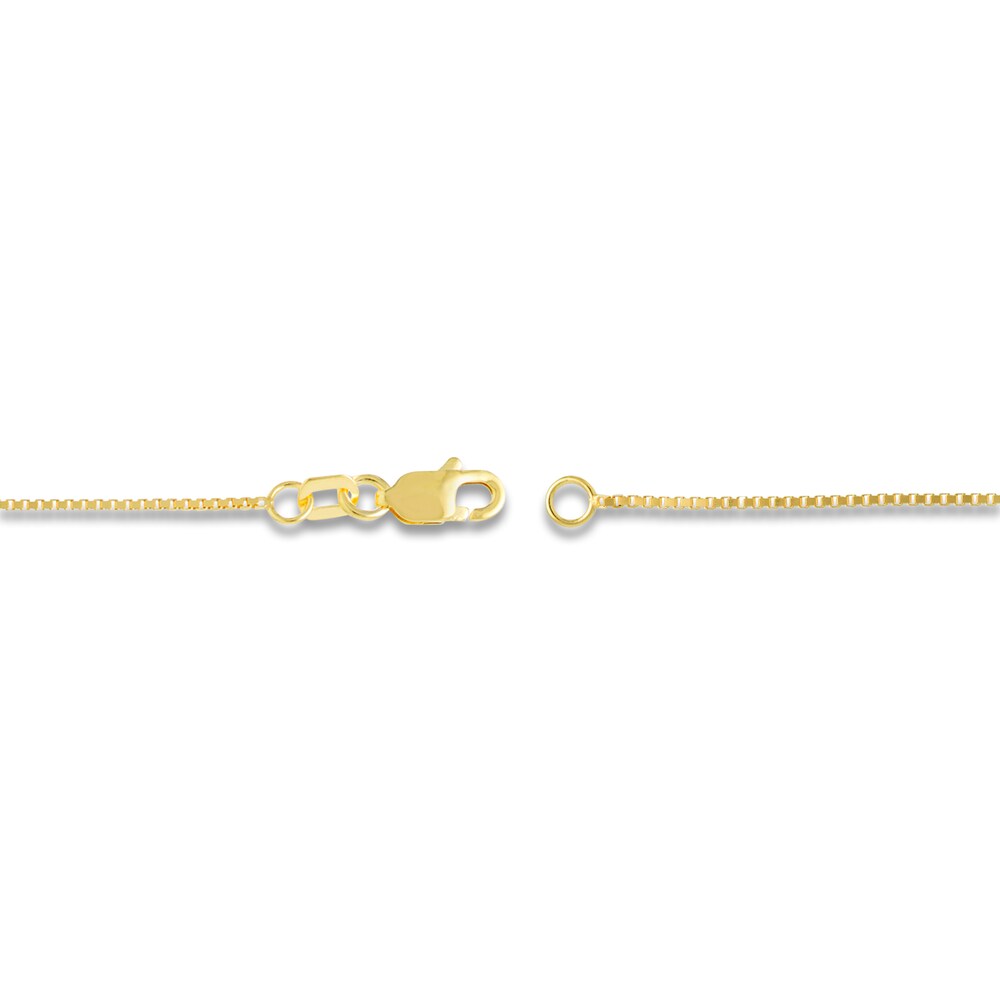 Box Chain 14K Yellow Gold 24\" Length er7Kn0cX