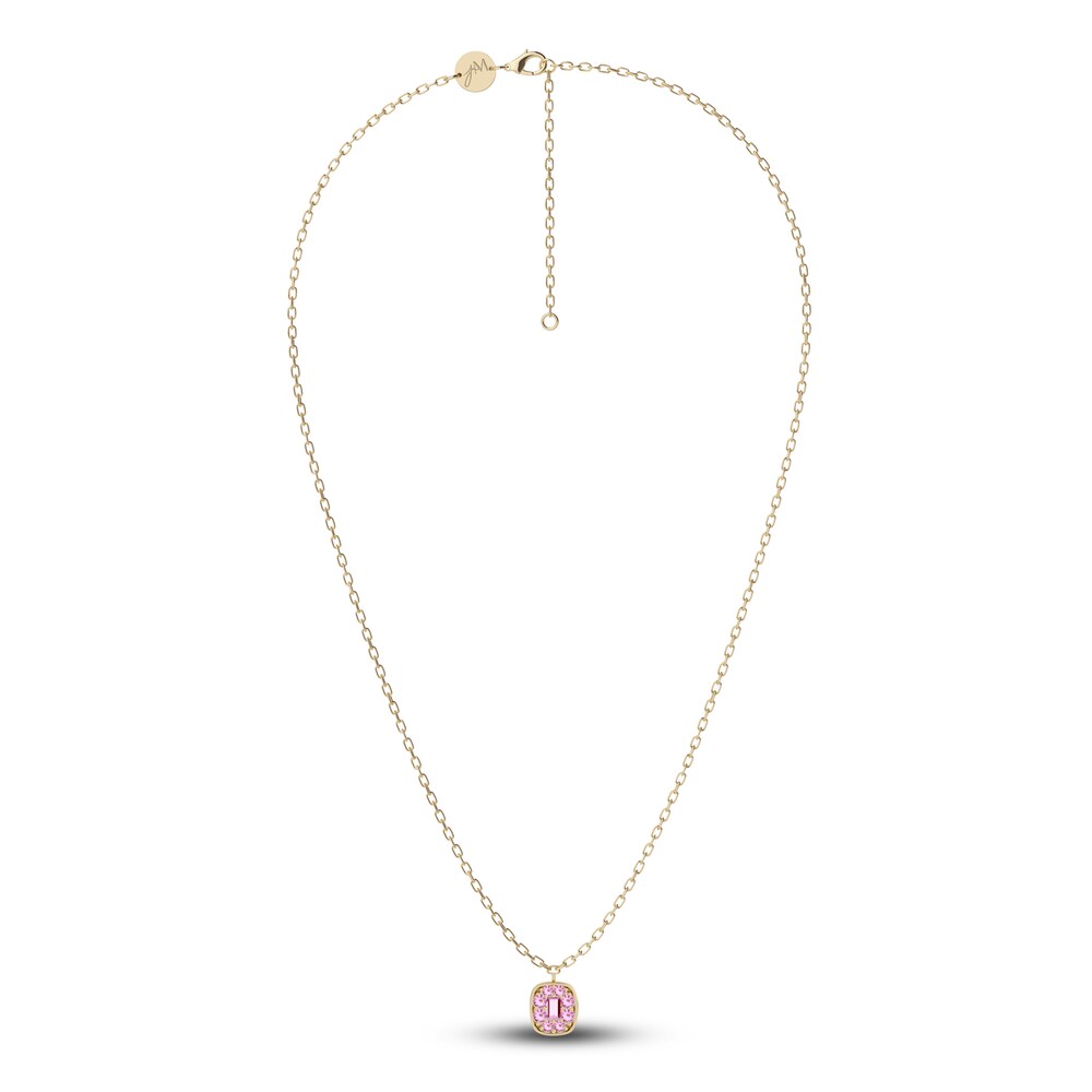 Juliette Maison Natural Pink Tourmaline Pendant Necklace 10K Yellow Gold gnHKVeFq