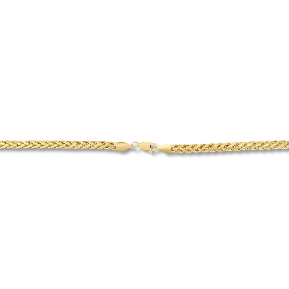 Round Franco Chain Necklace 14K Yellow Gold 24\" ktaD2lnq