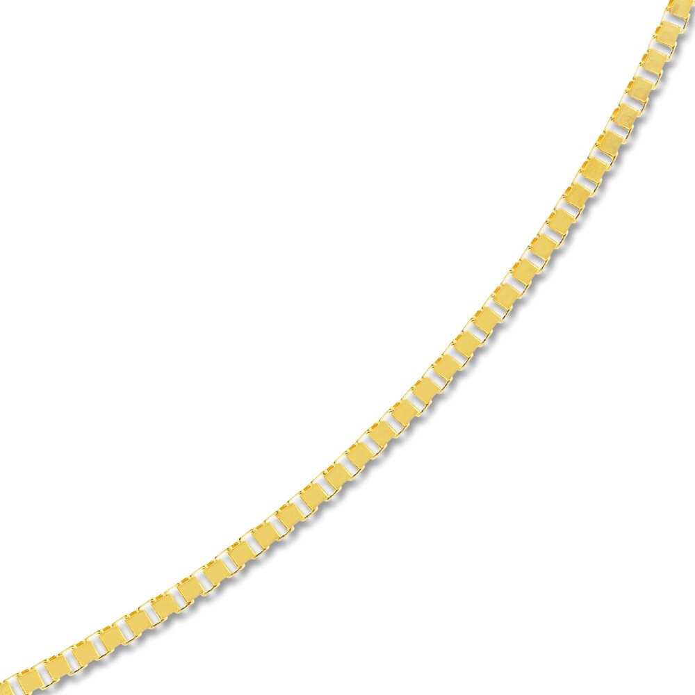 Box Chain 14K Yellow Gold 24\" Length mPWpx4WO