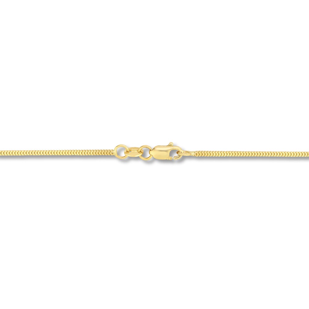 Milano Chain Necklace 14K Yellow Gold 18\" oGE2FmOH