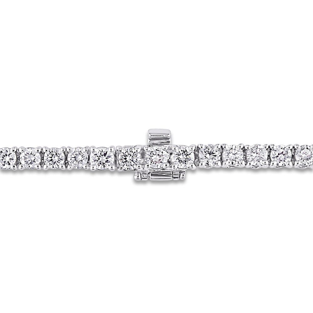 Diamond Necklace 16-1/5 ct tw Round 18K White Gold oRE5zcoW