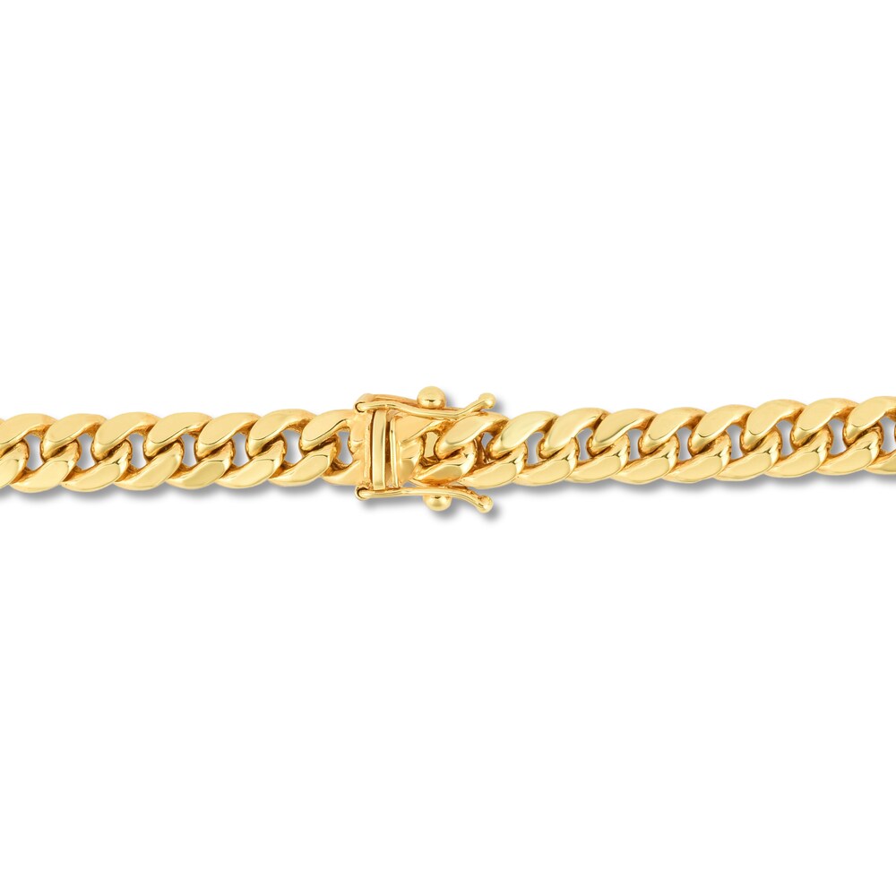Miami Cuban Link Necklace 14K Yellow Gold 24\" oV34e63f