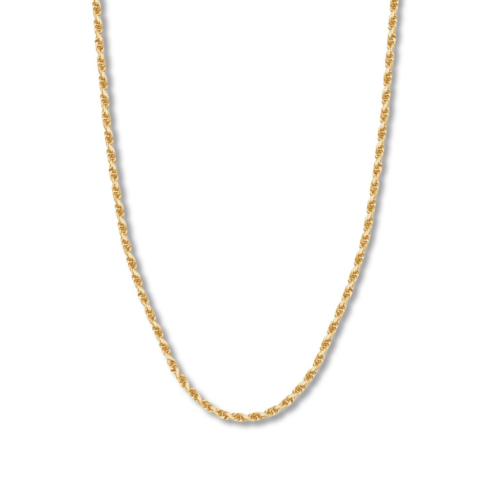 30\" Textured Rope Chain 14K Yellow Gold Appx. 3.8mm rDWloYrp