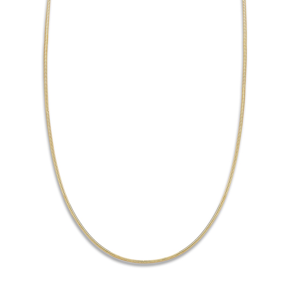 Snake Chain Necklace 14K Yellow Gold 18\" sIJbbPsd