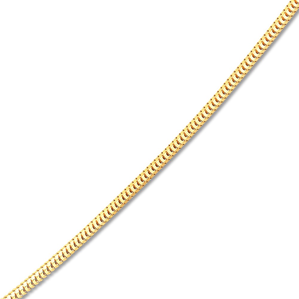 Snake Chain Necklace 14K Yellow Gold 18\" sIJbbPsd