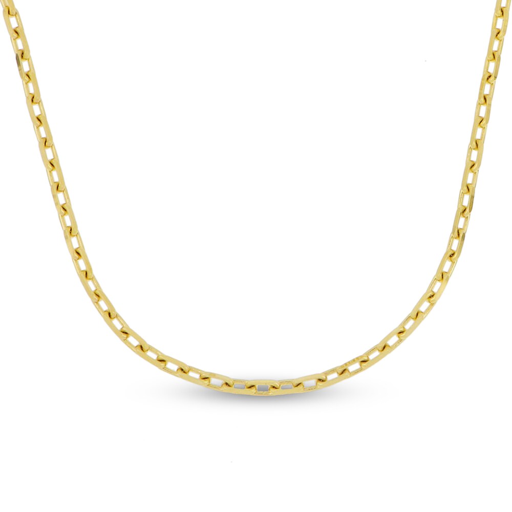 Cable Chain Necklace 14K Yellow Gold 22\" v3lujvuN [v3lujvuN]