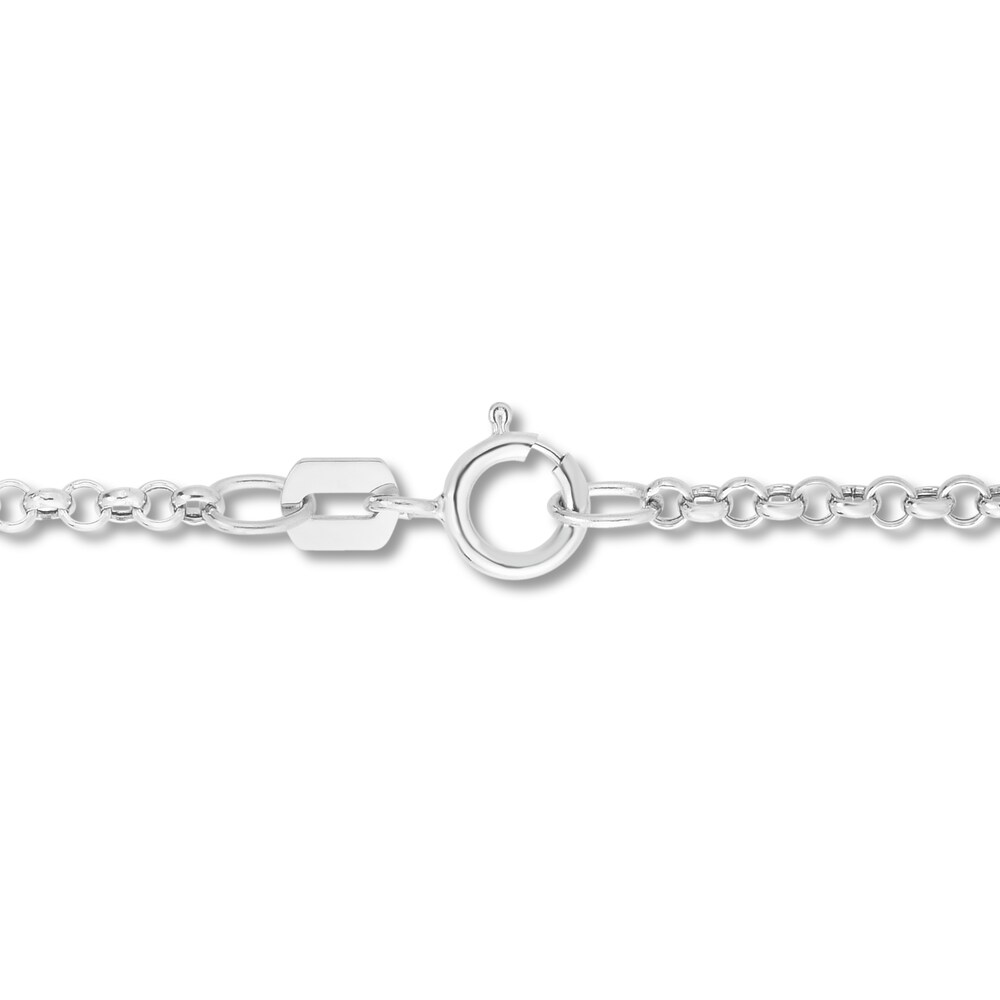 Rolo Chain Necklace 14K White Gold 20\" vYHTkRyN