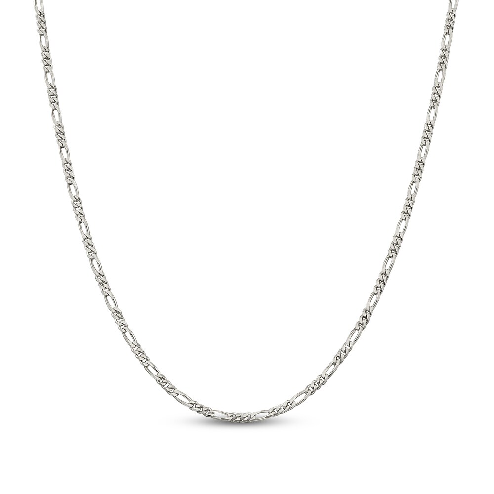 Figaro Chain Necklace Sterling Silver xwQXKoKu [xwQXKoKu]