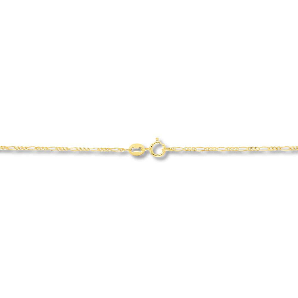 Figaro Chain Necklace 14K Yellow Gold 16\" zkkhAVpw