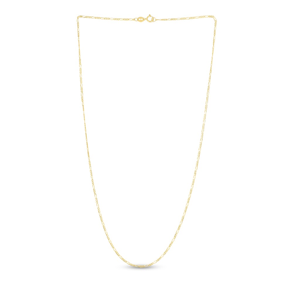 Figaro Chain Necklace 14K Yellow Gold 16\" zkkhAVpw
