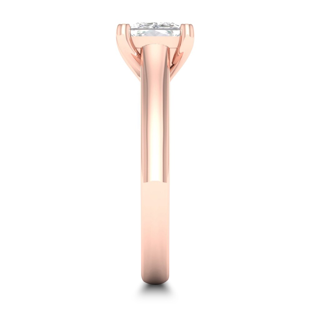 Diamond Solitaire Ring 1-1/2 ct tw Princess-cut 14K Rose Gold (I1/I) 0JyAXVcX