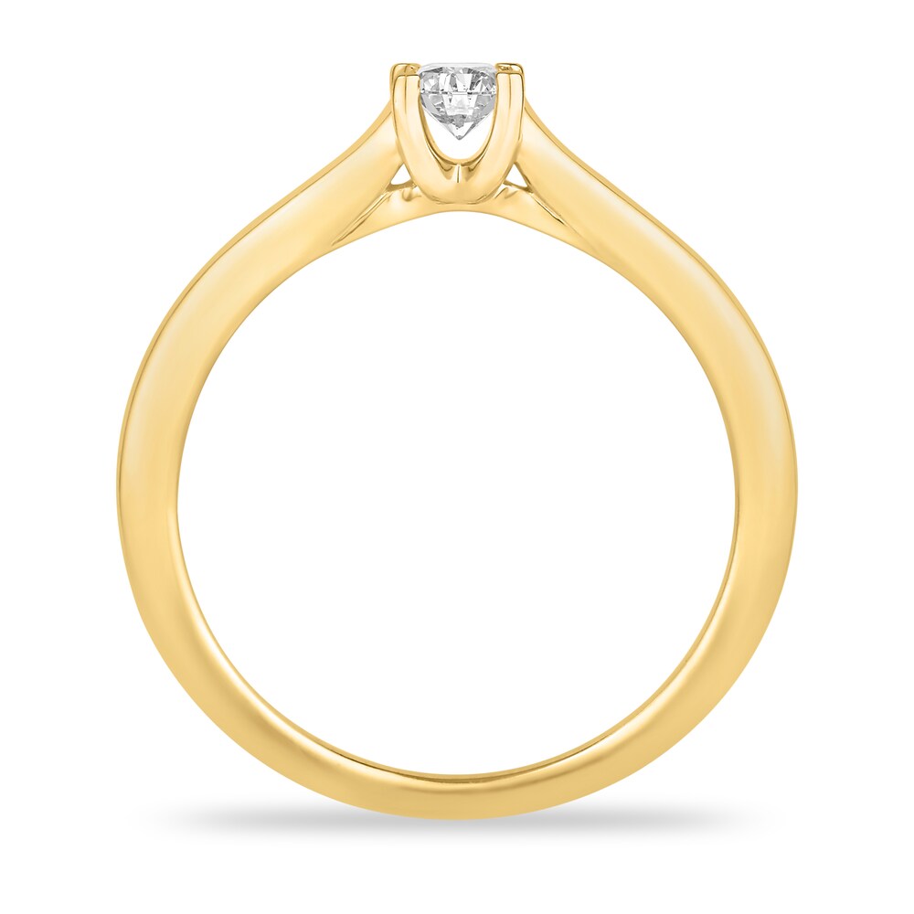 Diamond Solitaire Engagement Ring 1/4 ct tw Princess-cut 14K Yellow Gold (I2/I) 0Rnfef7P