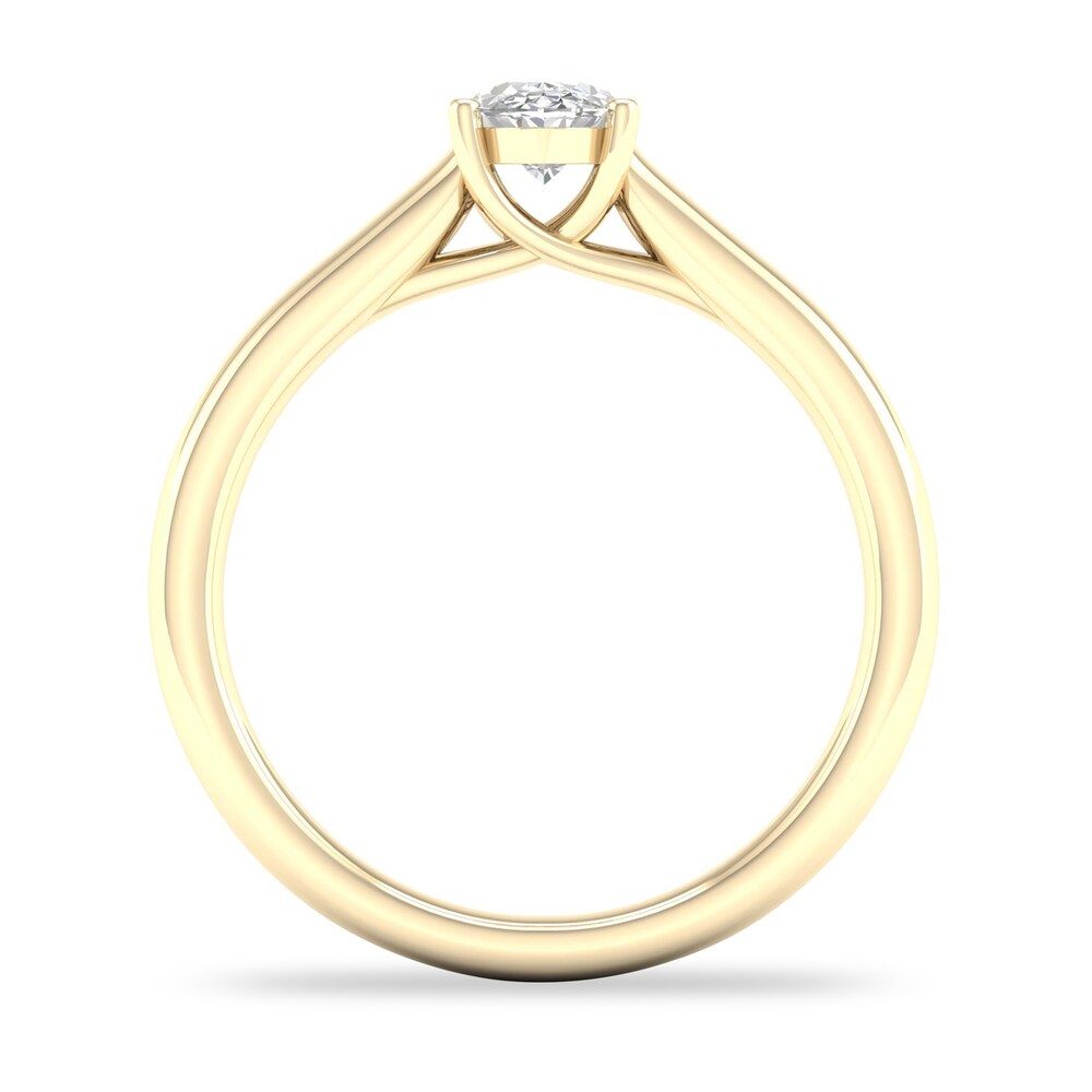 Diamond Solitaire Ring 1/2 ct tw Oval-cut 14K Yellow Gold (SI2/I) 0aU1qksM