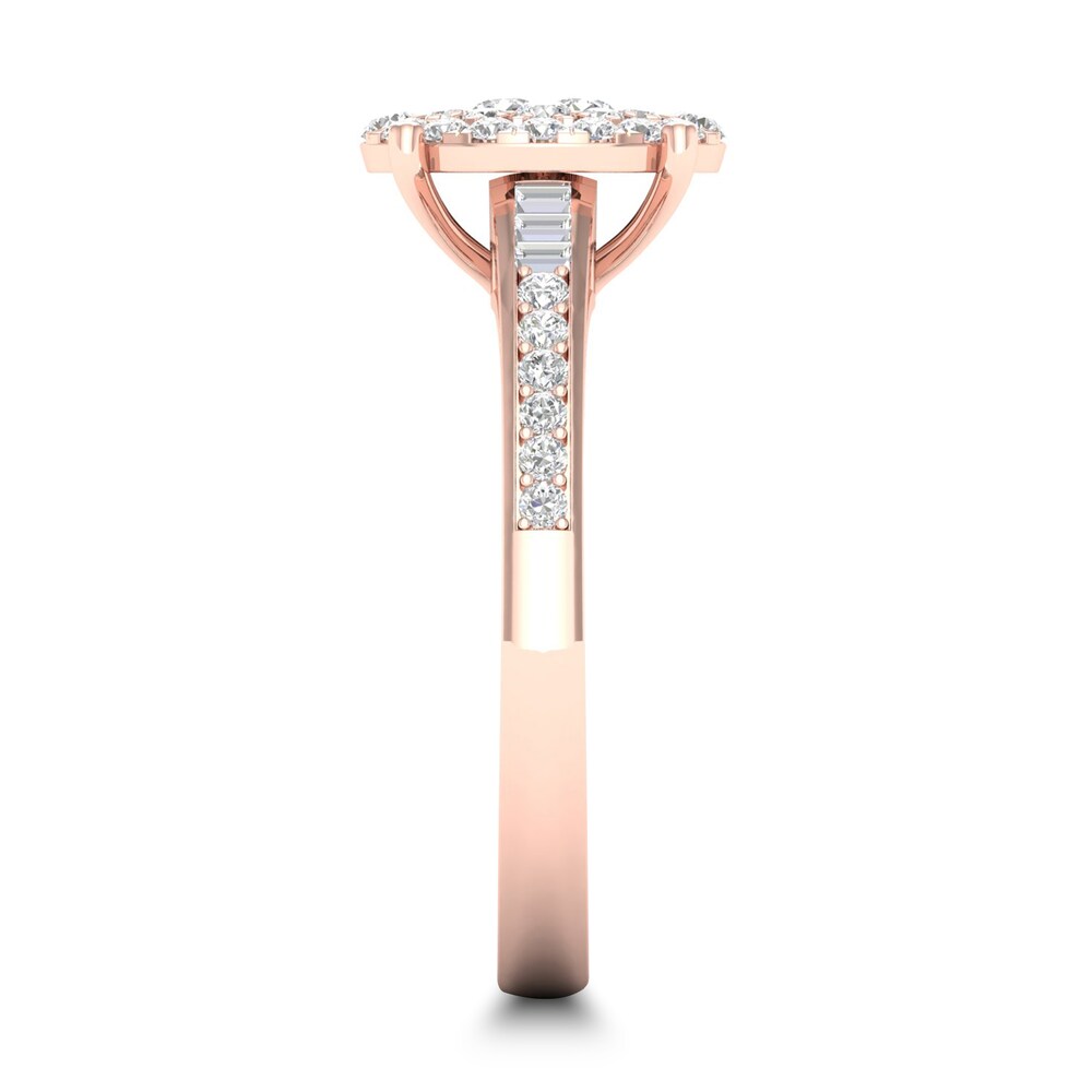 Diamond Ring 1/3 ct tw Round-cut 14K Rose Gold 0jmoJOcJ