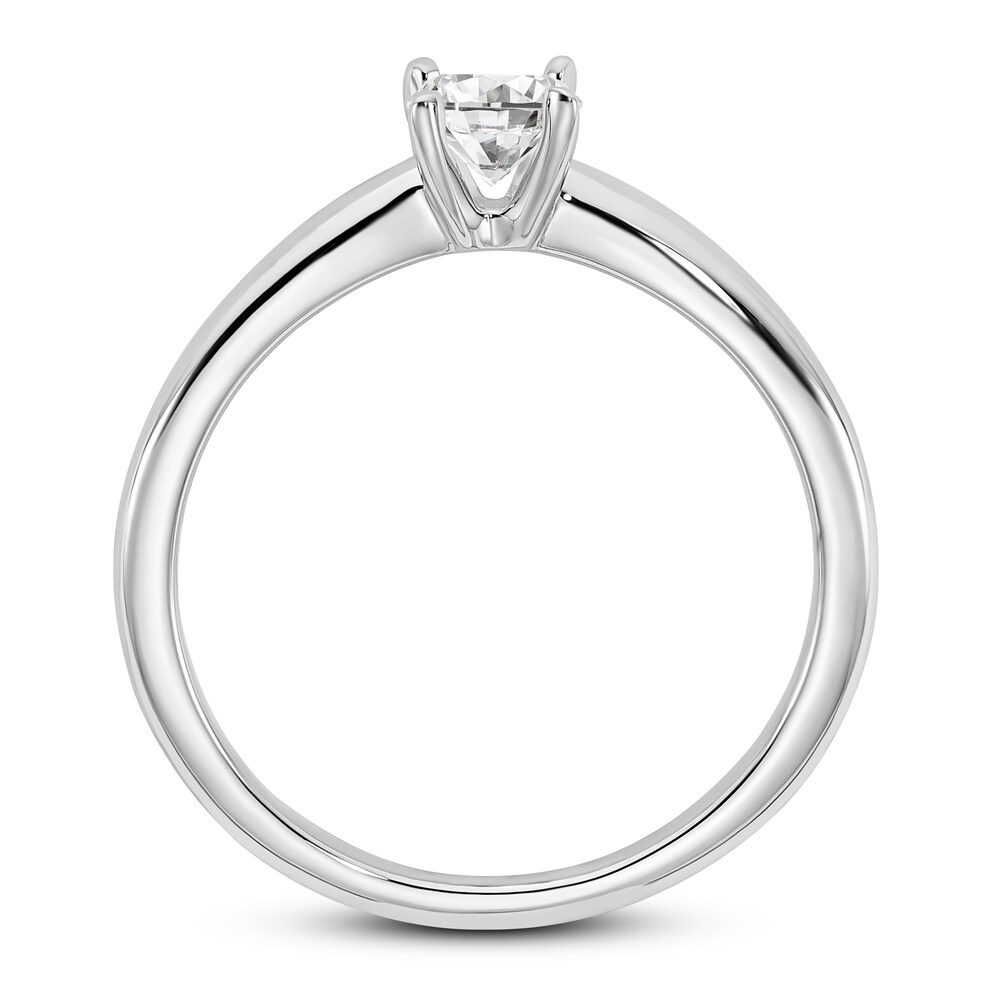 Diamond Solitaire Engagement Ring 1/2 ct tw Oval 14K White Gold (I1/I) 0us8MFZM