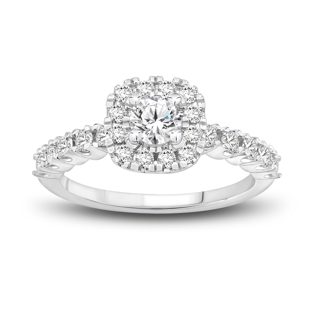 Diamond Bridal Set 1-1/5 ct tw Round 14K White Gold 1BdzdDfd