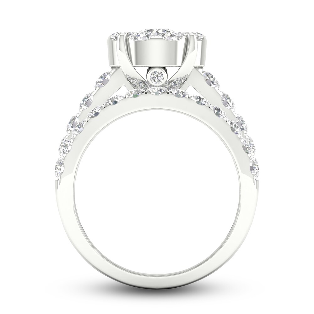 Diamond Bridal Set 2 ct tw Round 14K White Gold 1PdlHflQ