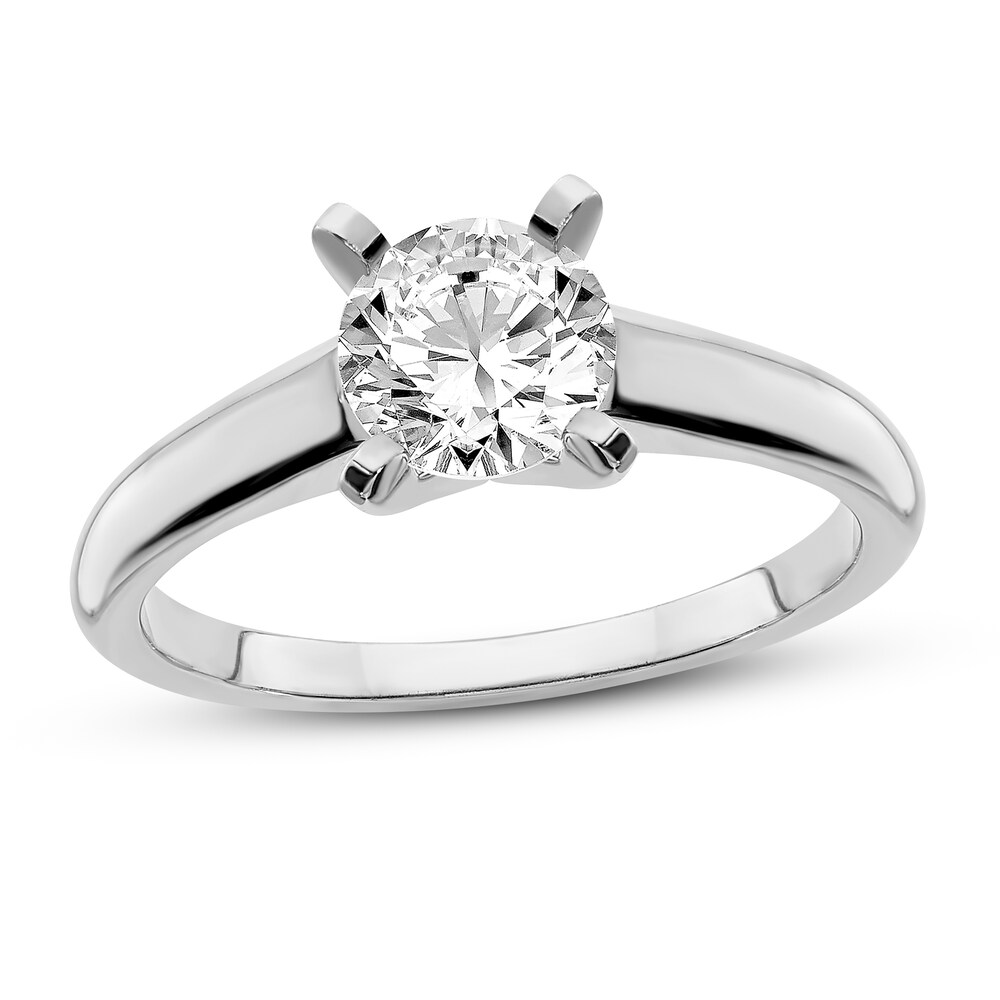 Diamond Engagement Ring 1 ct tw Round 14K White Gold (I1/I) 26RVQd9W