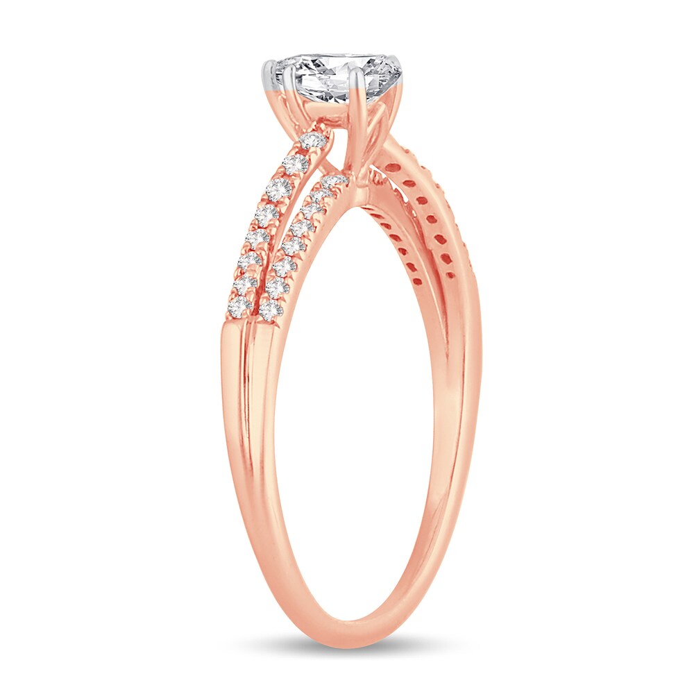 Diamond Ring 3/4 ct tw Pear-shaped 14K Rose Gold 2SGxxRGz