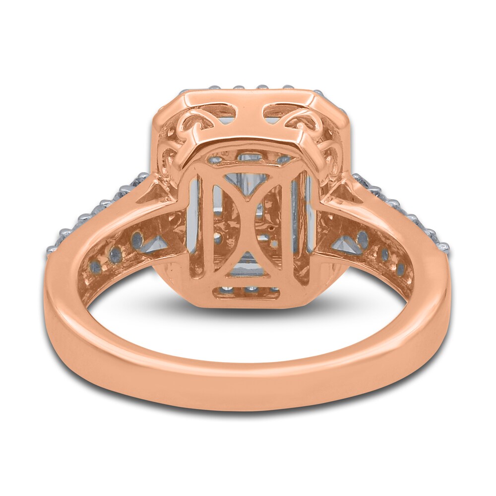 Diamond Engagement Ring 1 ct tw Round 14K Rose Gold 2UdqkPcM