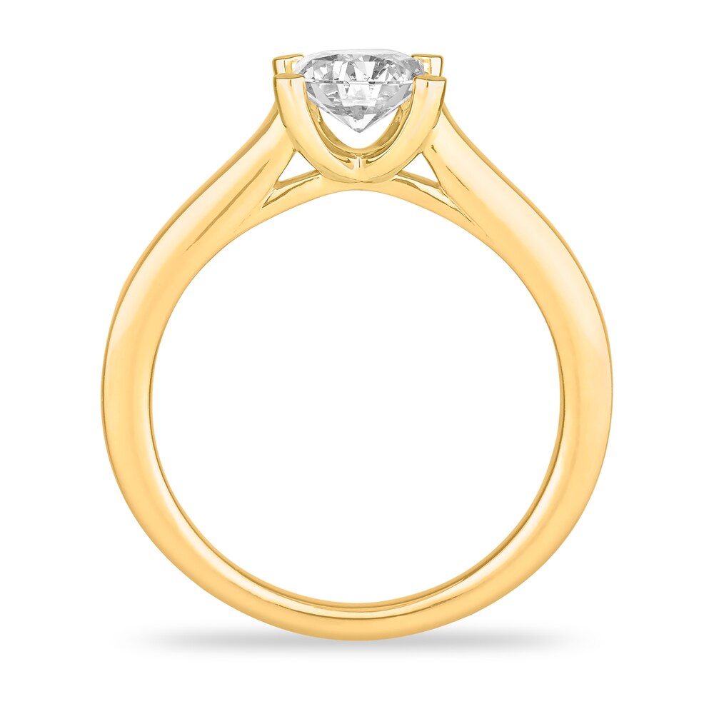 Diamond Solitaire Engagement Ring 1 ct tw Princess-cut 14K Yellow Gold (I2/I) 2xAwvAVx