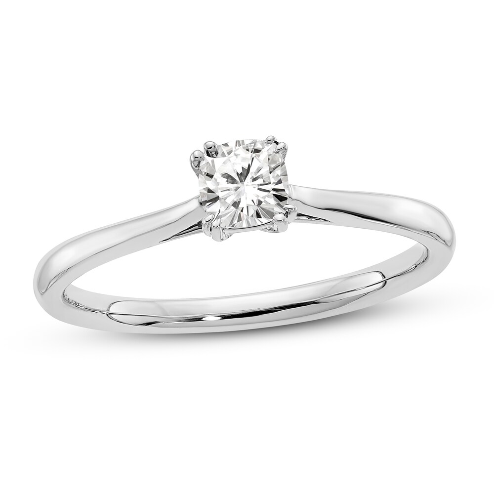 Diamond Solitaire Engagement Ring 1/3 ct tw Cushion 14K White Gold (I1/I) 2y09iOrh [2y09iOrh]