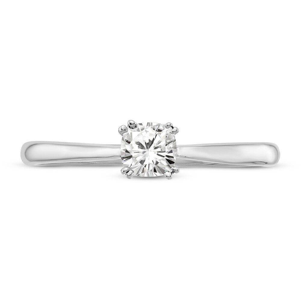 Diamond Solitaire Engagement Ring 1/3 ct tw Cushion 14K White Gold (I1/I) 2y09iOrh