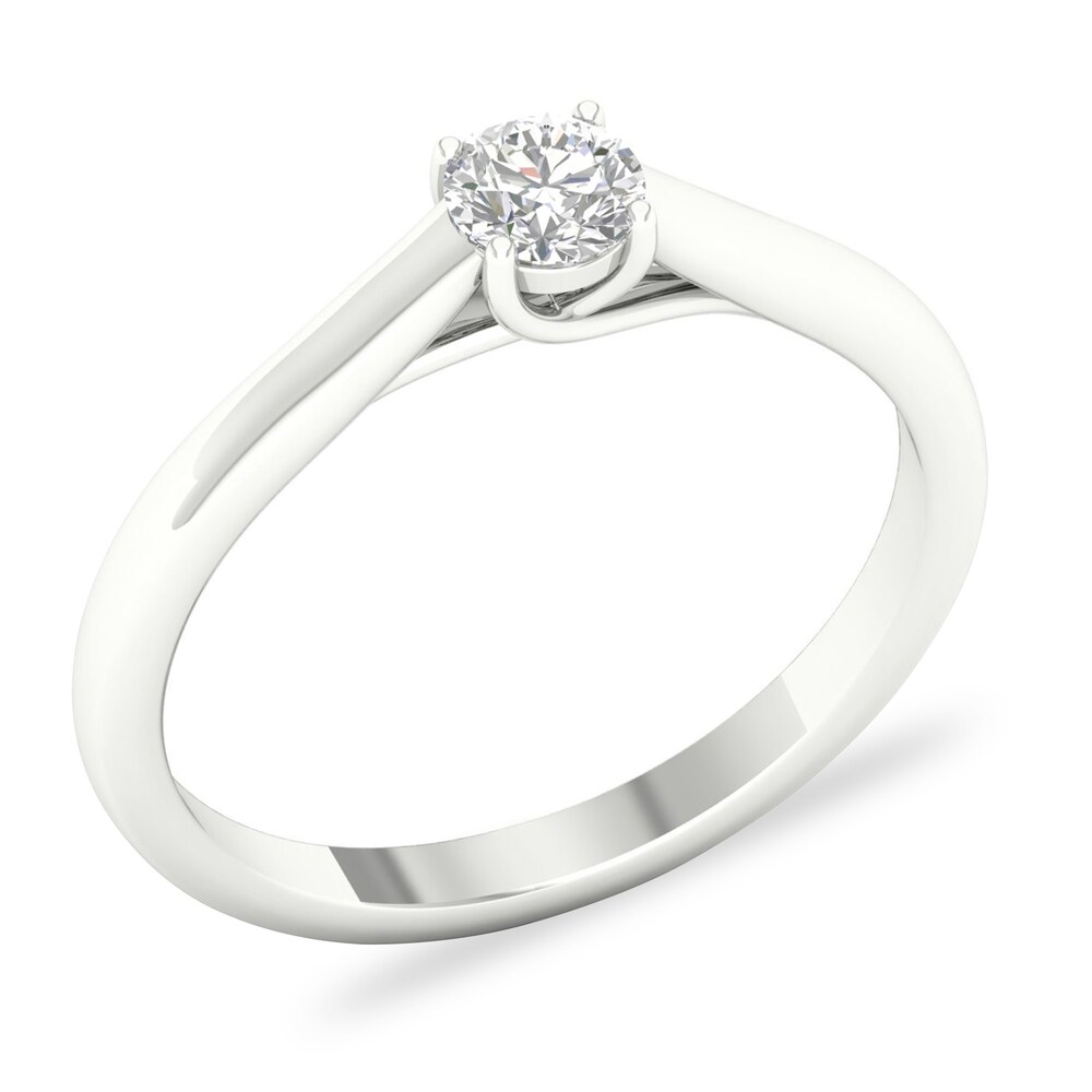 Diamond Solitaire Ring 1/3 ct tw Round-cut 14K White Gold (SI2/I) 34fcPkP1