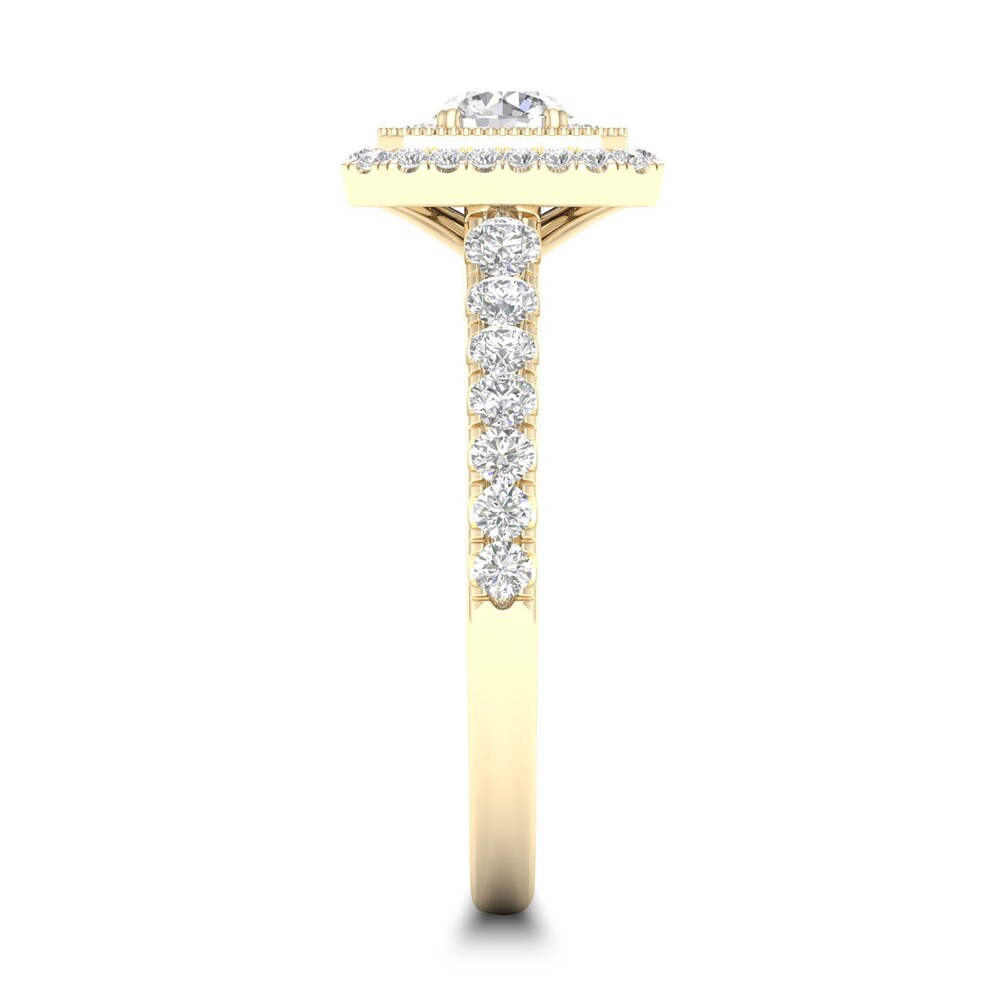 Diamond Ring 3/4 ct tw Round-cut 14K Yellow Gold 3SQ8BF00