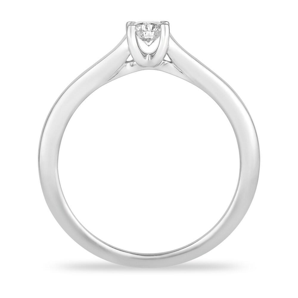 Diamond Solitaire Engagement Ring 1/4 ct tw Princess-cut 14K White Gold (I2/I) 3gZuOmU3