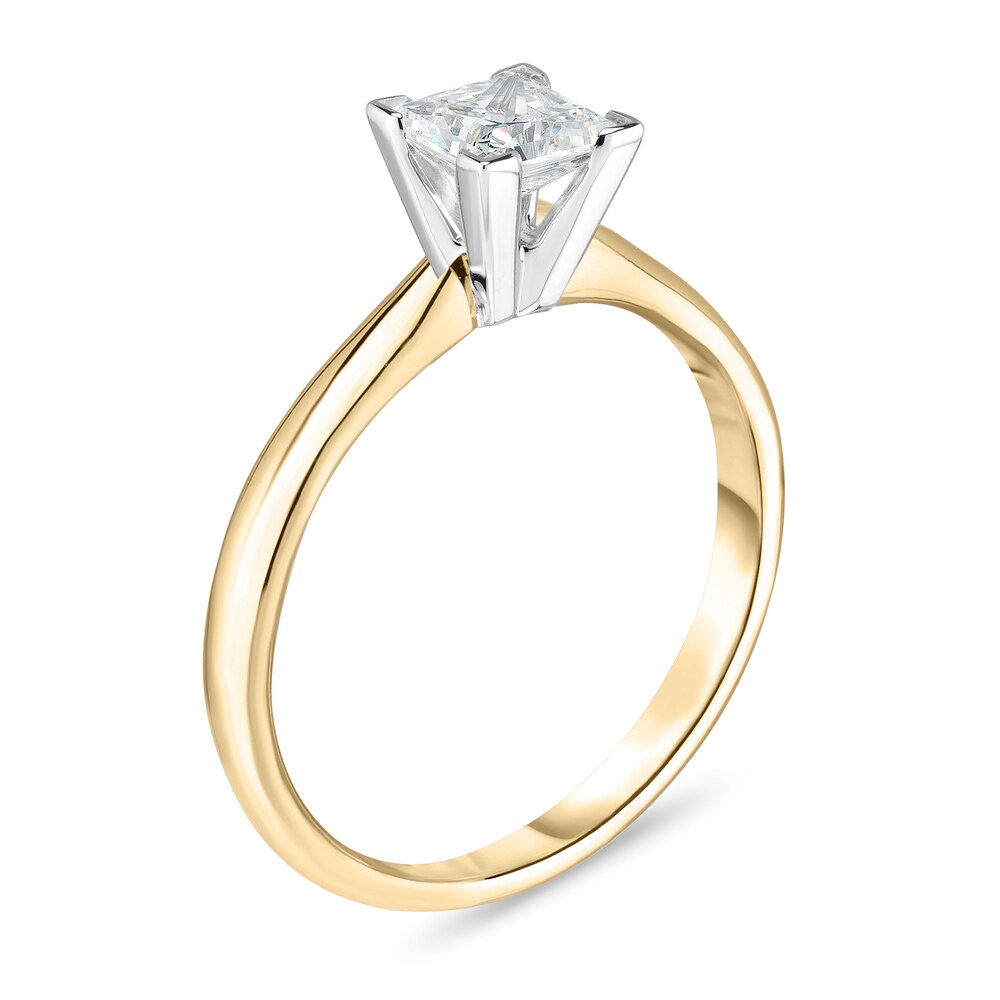 Diamond Solitaire Ring 1/4 ct tw Princess 14K Yellow Gold (I1/I) 40cM5rkI