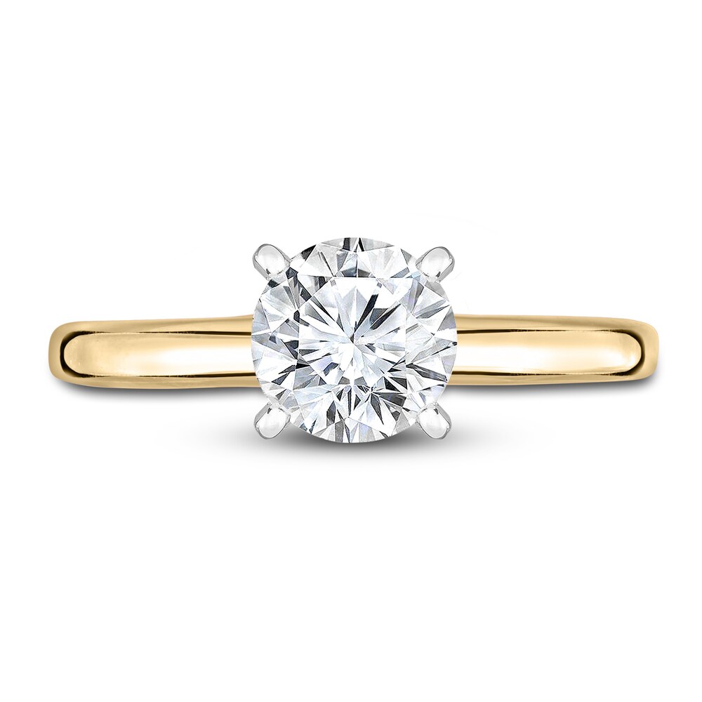 Diamond Solitaire Engagement Ring 5/8 ct tw Round 14K Yellow Gold (I2/I) 40q9tUpe