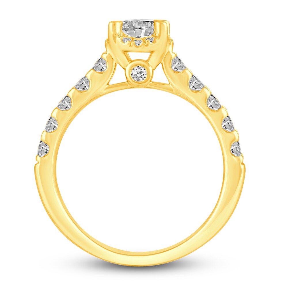 Diamond Bridal Set 2-1/8 ct tw Round 14K Yellow Gold 4I4GqNgu