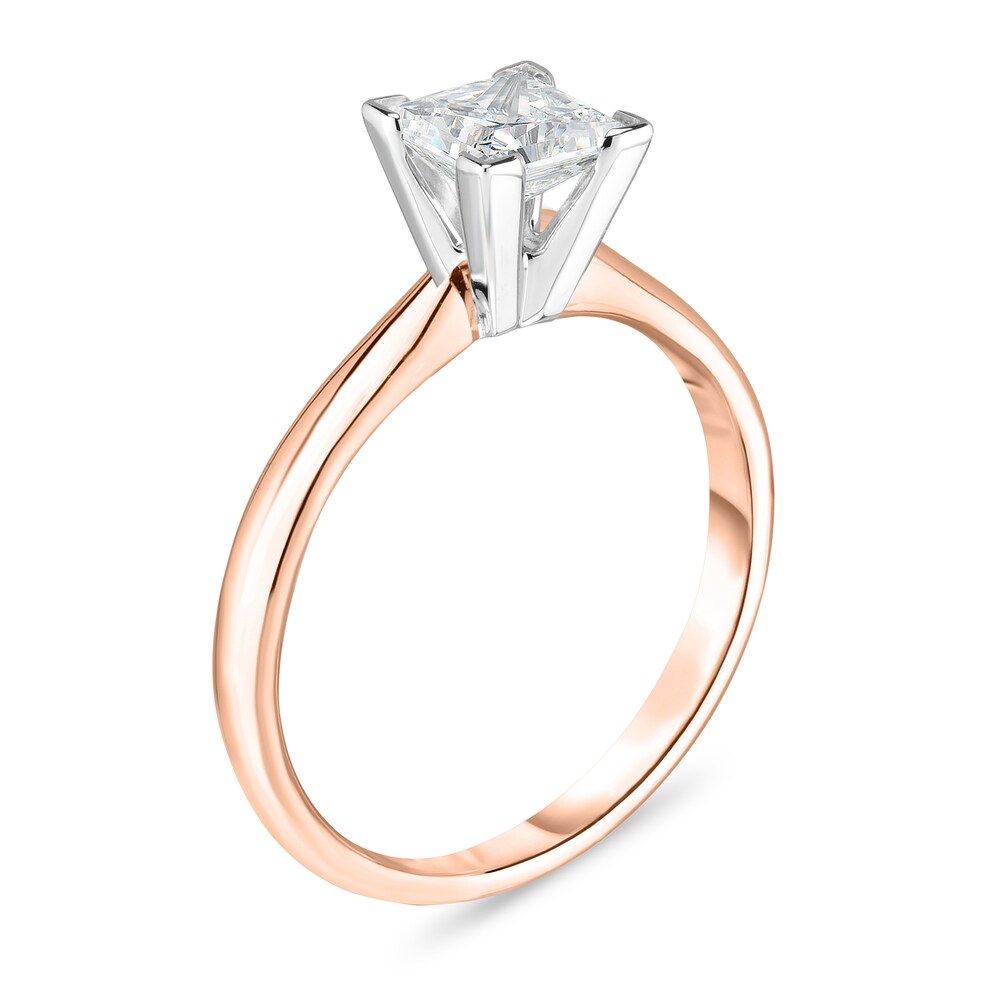 Diamond Solitaire Ring 3/8 ct tw Princess 14K Rose Gold (I1/I) 4Jqlcy91