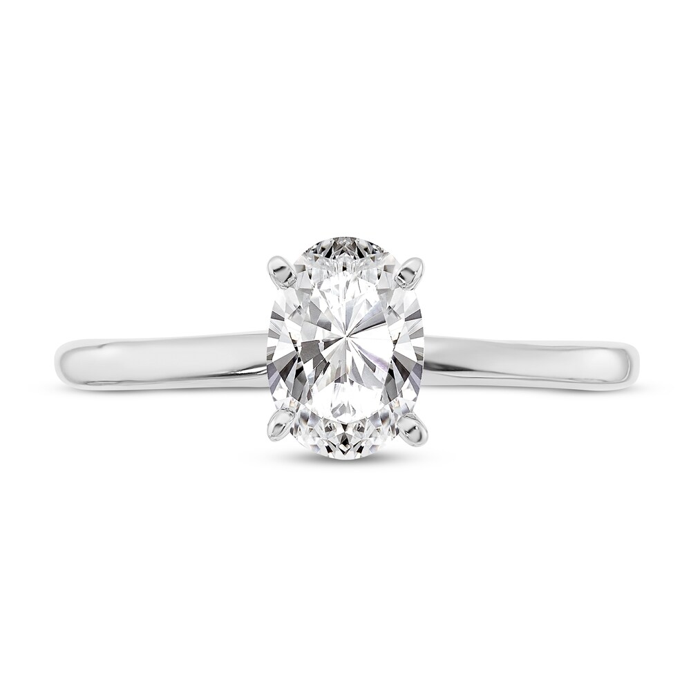 Diamond Solitaire Engagement Ring 3/4 ct tw Oval 14K White Gold (I1/I) 4eZRK3mi