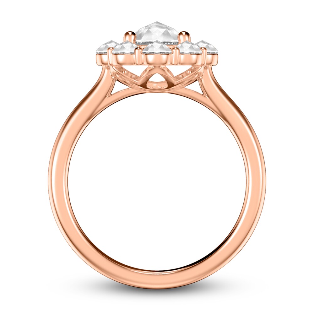 ArtCarved Rose-Cut Diamond Bridal Set 1-1/4 ct tw 14K Rose Gold 51CVnSjT