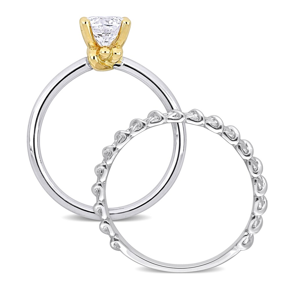 Diamond Y-Knot Bridal Set 1 ct tw Round 14K Two-Tone Gold (I/I1) 5GUzsLyH