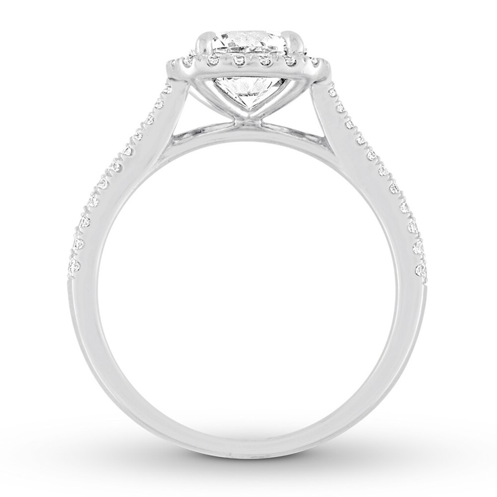 Diamond Engagement Ring 7/8 carat tw Round 14K White Gold 5Rjeq4gh