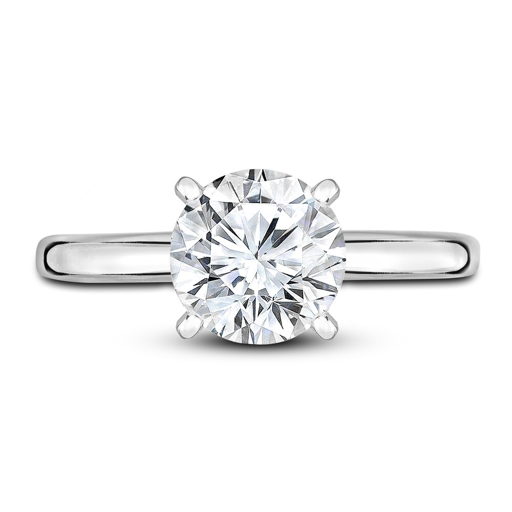 Diamond Solitaire Engagement Ring 1 ct tw Round 14K White Gold (I2/I) 5XkC1sZb