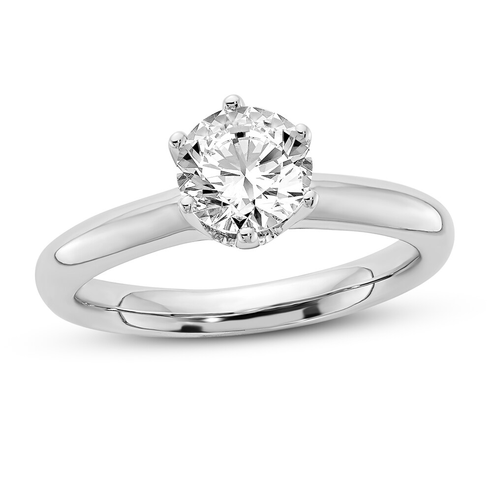 Diamond Solitaire Engagement Ring 3/4 ct tw Round 14K White Gold (I1/I) 5icvRNfz