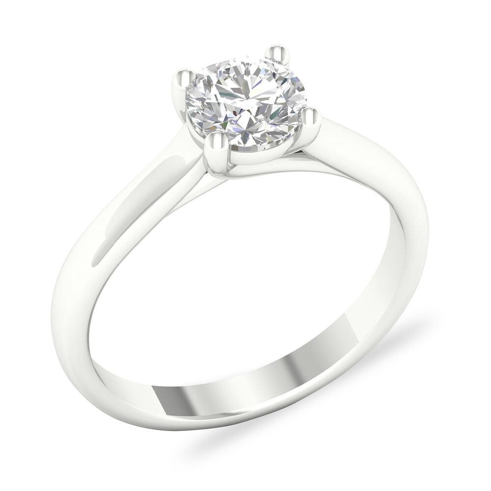 Diamond Solitaire Ring 1 ct tw Round-cut Platinum (SI2/I) 6EMMMoFL