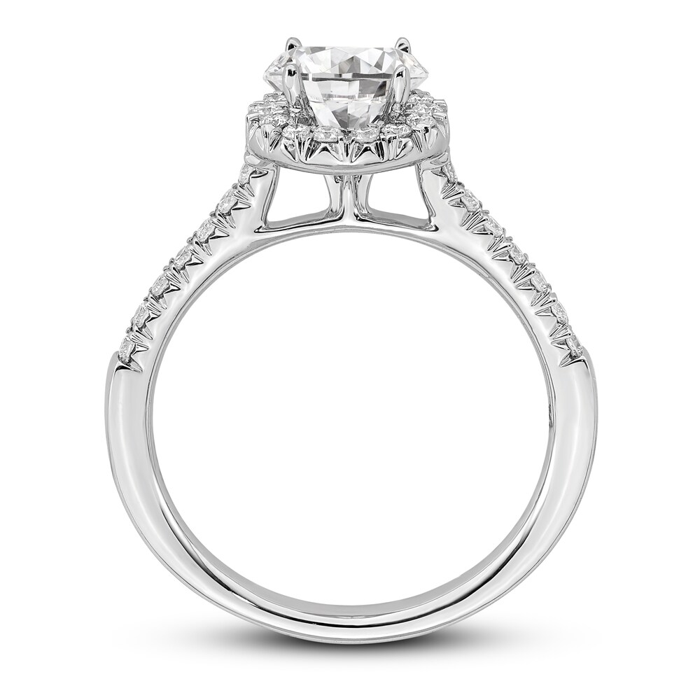 Diamond Engagement Ring 3/4 ct tw Round 14K White Gold 6L7QdroU