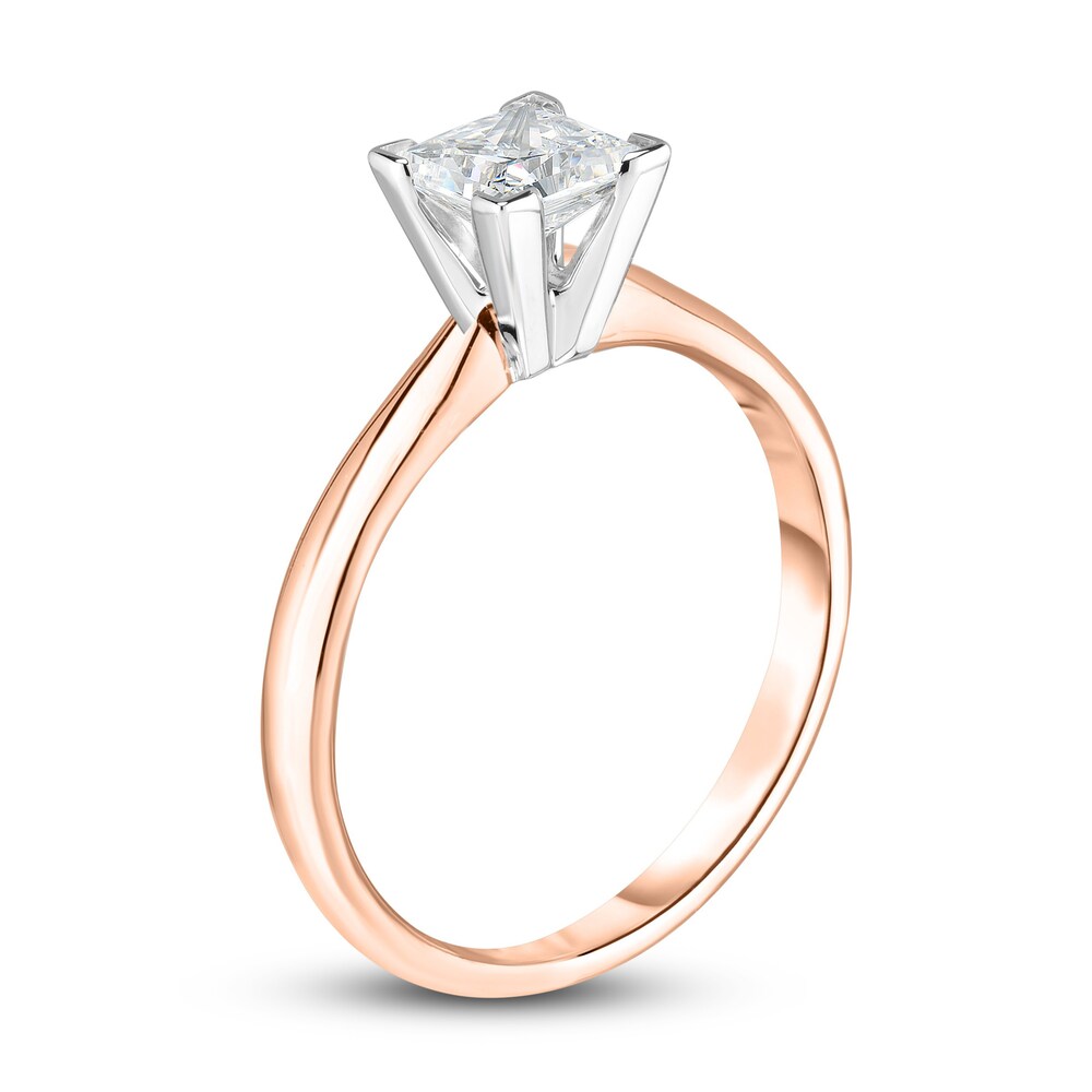 Diamond Solitaire Engagement Ring 1/3 ct tw Princess 14K Rose Gold (I2/I) 6S7NlCjm