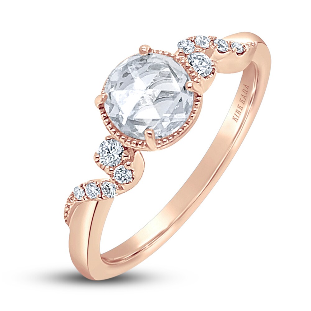 Kirk Kara Diamond Engagement Ring 1/2 ct tw Rose-cut 14K Rose Gold 6qJxMLzc