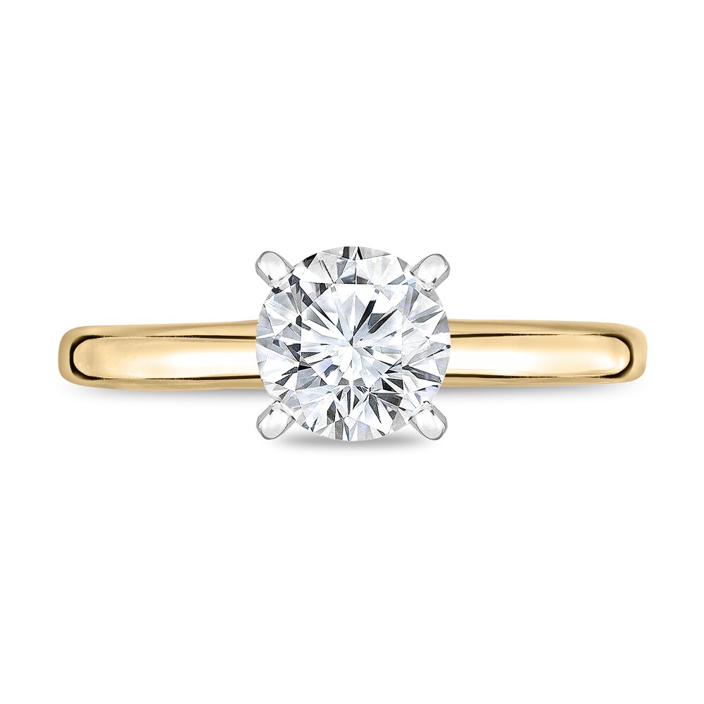 Diamond Solitaire Ring 1/2 ct tw Round 14K Yellow Gold (I1/I) 70N8fQX7