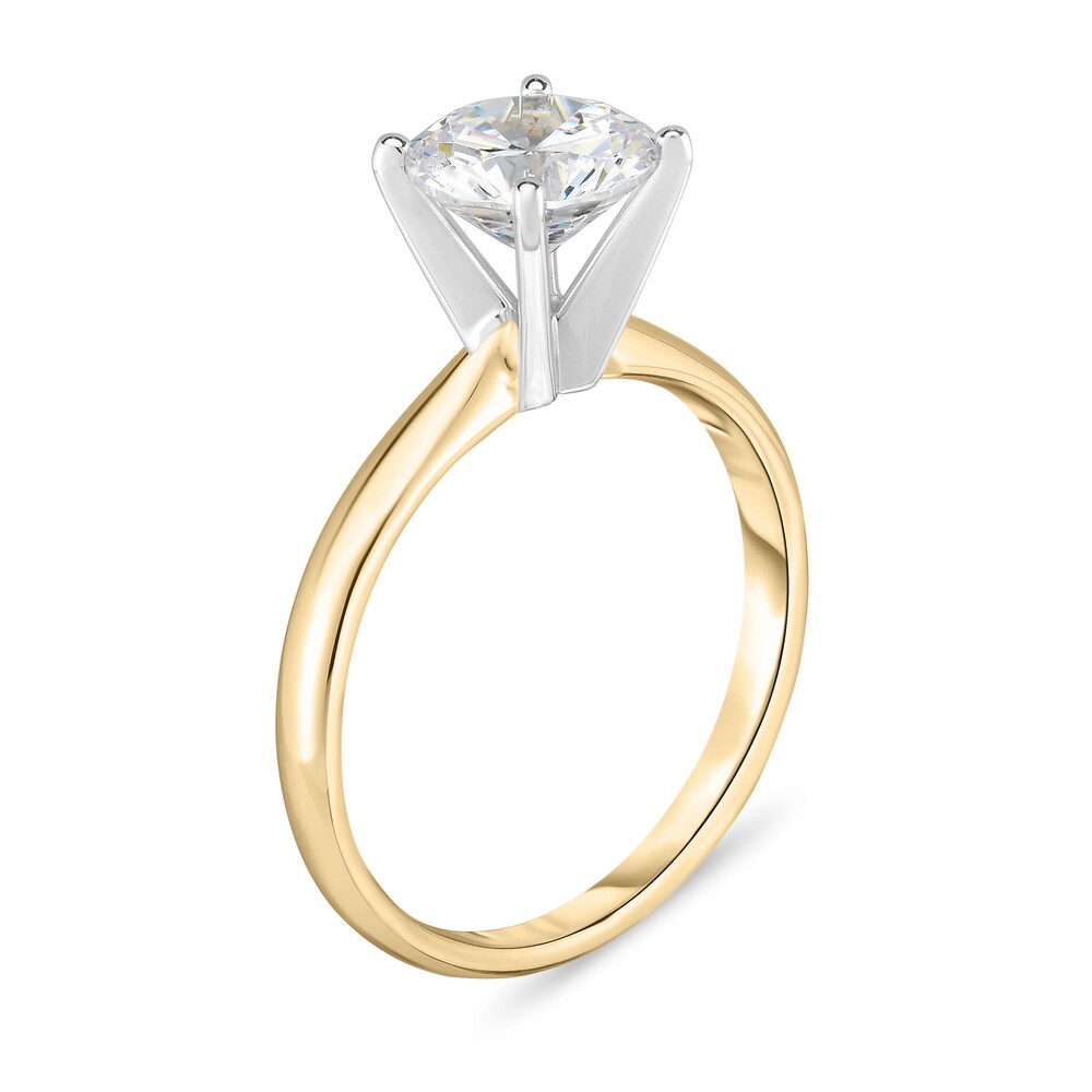 Diamond Solitaire Ring 1/2 ct tw Round 14K Yellow Gold (I1/I) 70N8fQX7