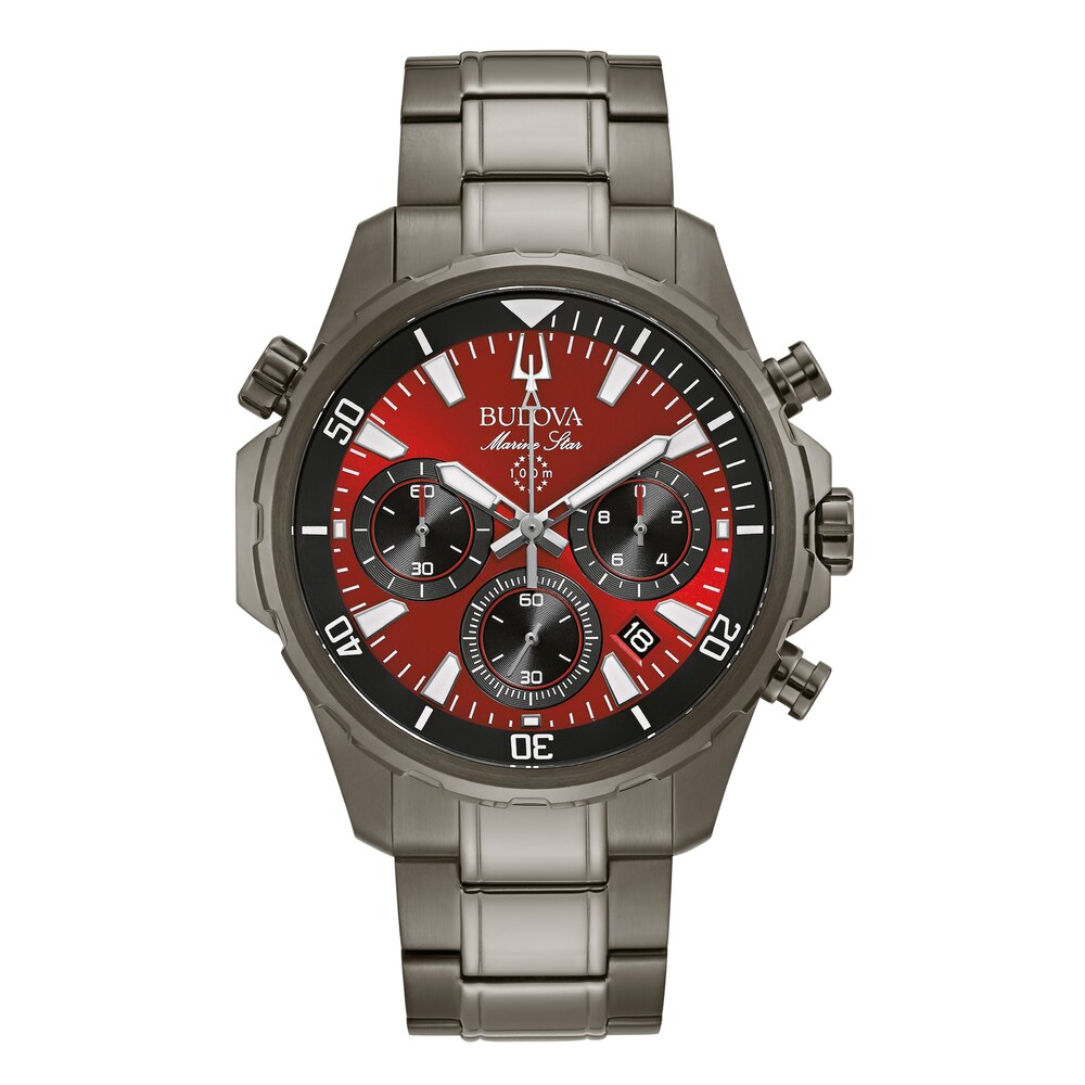 Bulova Marine Star Men's Chronograph Watch 98B350 7Ur9YLdp