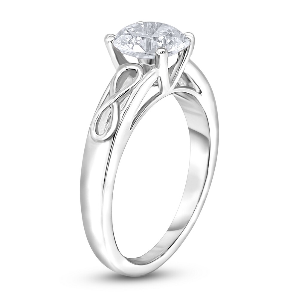 Diamond Solitaire Infinity Engagement Ring 3/4 ct tw Round 14K White Gold (I2/I) 7f5muYZv